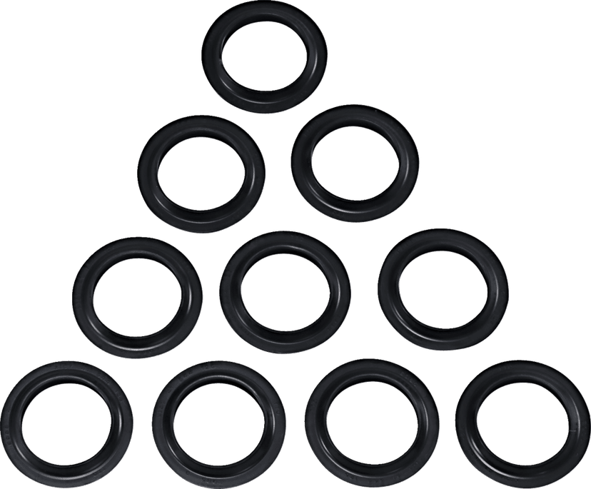 DRAG SPECIALTIES 0407-0672 Fork Dust Seals - 41 mm - 10-Pack