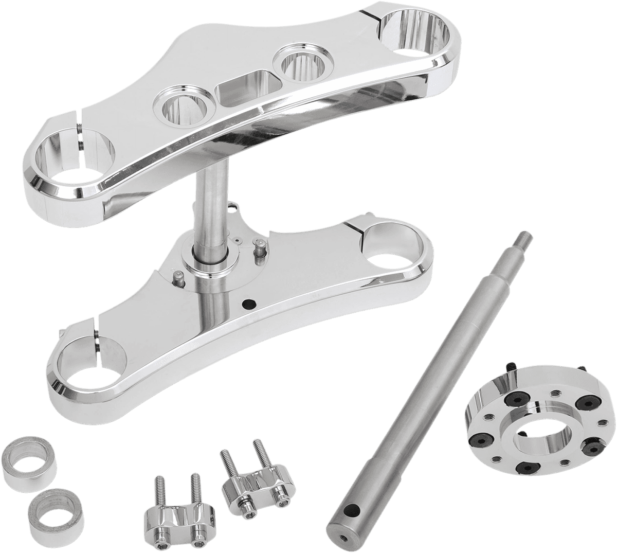 ACCUTRONIX 0408-0267 Triple Tree - 49 mm - Chrome - 3° Rake