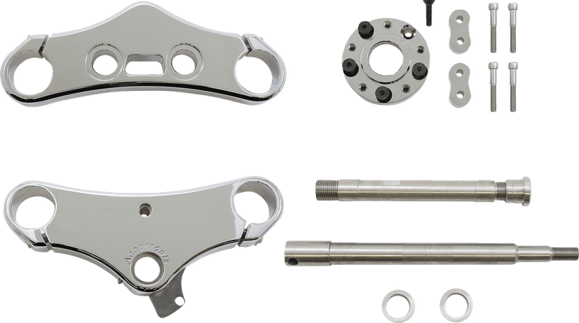 ACCUTRONIX 0408-0269 Triple Tree - 49 mm - Chrome - 5° Rake