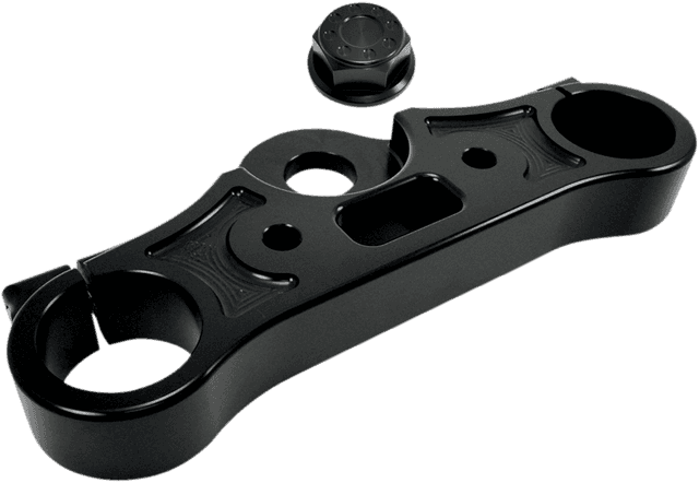 JOKER MACHINE 0408-0295 Upper Triple Tree - Black Anodized - '08-'16 FXD