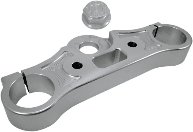 JOKER MACHINE 0408-0296 Upper Triple Tree - Clear Anodized - '08-'16 FXD