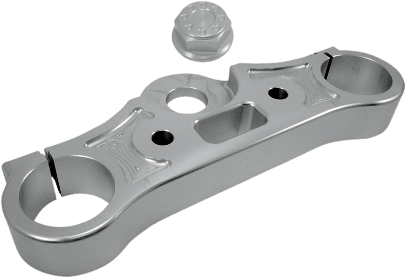 JOKER MACHINE 0408-0296 Upper Triple Tree - Clear Anodized - '08-'16 FXD