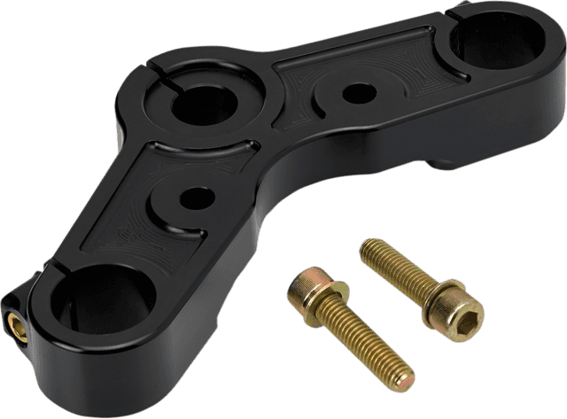 JOKER MACHINE 0408-0318 Upper Triple Tree - Black Anodized - '10-'15 XL 1200X — image 2 of 4
