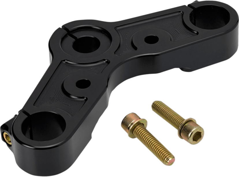 JOKER MACHINE 0408-0318 Upper Triple Tree - Black Anodized - '10-'15 XL 1200X — image 2 of 4