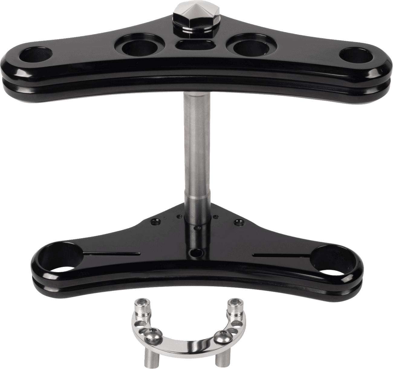 ACCUTRONIX 0408-0469 Triple Tree - 41 mm - Black - 0° Rake - Elite