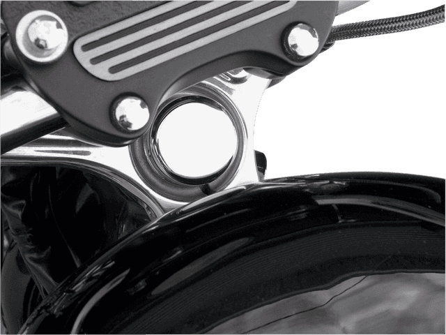 DRAG SPECIALTIES 0410-0100 Steering Stem Bolt Cover - 39 mm - Chrome - '99-'17 FXD | '87-'09 XL — image 2 of 2