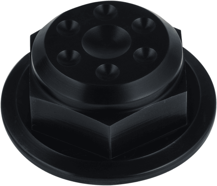 JOKER MACHINE 0410-0296 Steering Stem Nut - Black Anodized