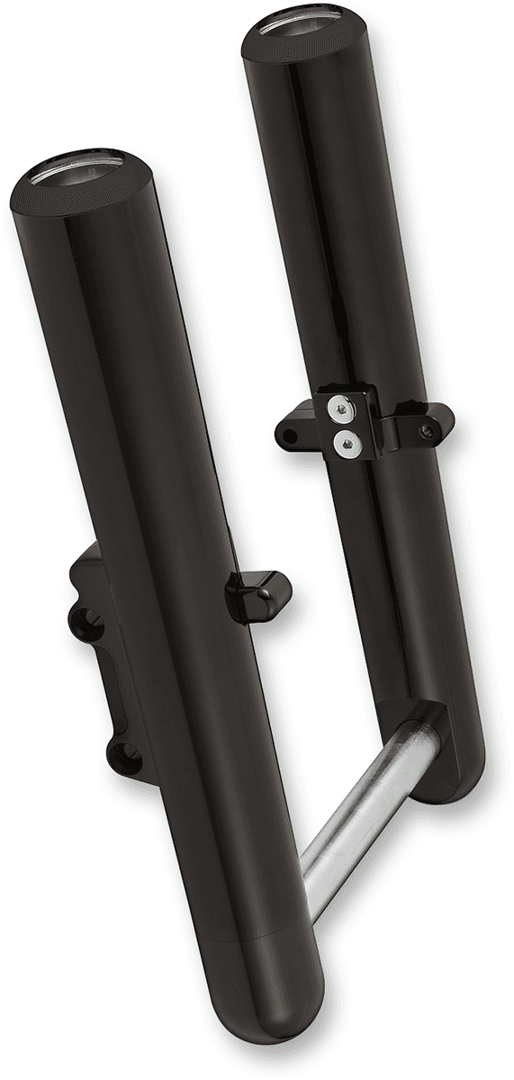 ARLEN NESS 0411-0022 Fork Legs - Black Anodized - Hot Legs - Custom Single Disc - Smooth - '00-'07