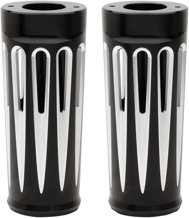 ARLEN NESS 0411-0085 Fork Boot Covers - +2" - Black Anodized - Deep Cut - FL