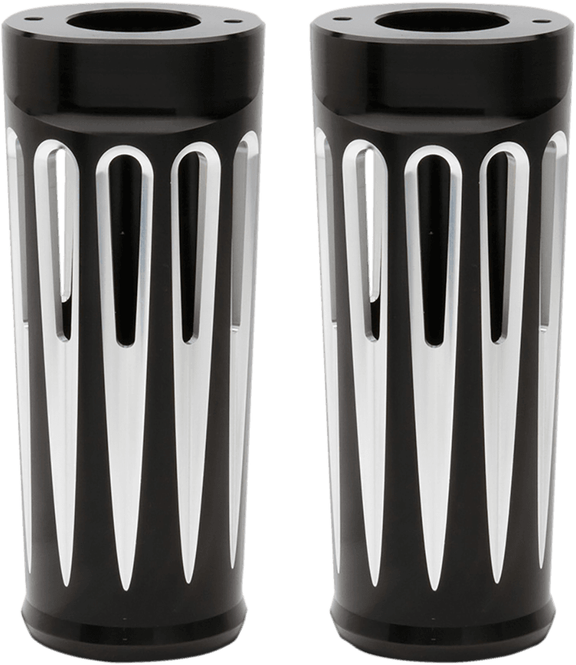 ARLEN NESS 0411-0085 Fork Boot Covers - +2" - Black Anodized - Deep Cut - FL