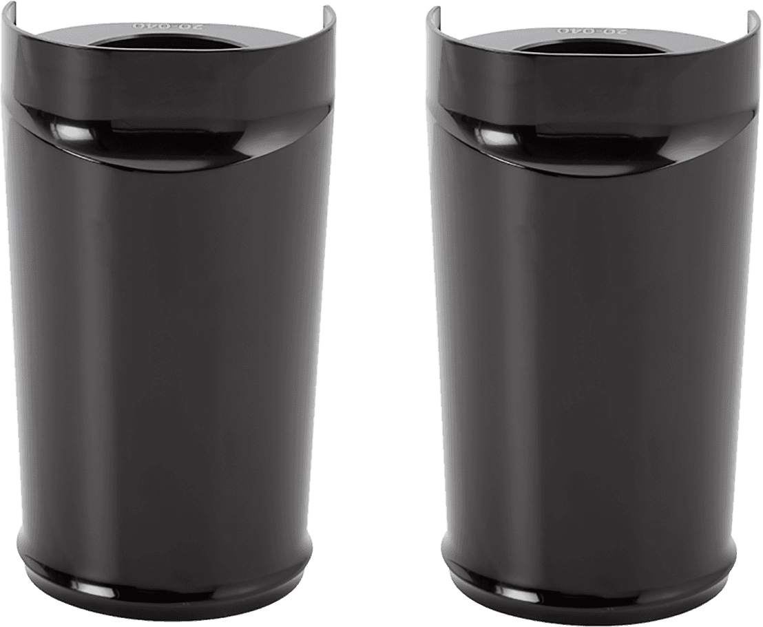 ARLEN NESS 0411-0178 Fork Boot Cover - Black Anodized - Smooth
