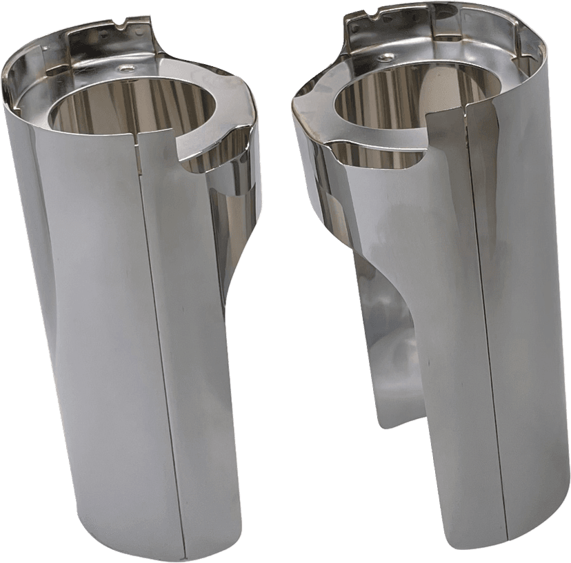 ARLEN NESS 0411-0191 Fork Boot Cover - Chrome - Smooth — image 2 of 2