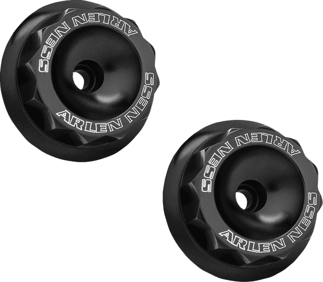 ARLEN NESS 0412-0665 Fork Nut Cover - Black Anodized