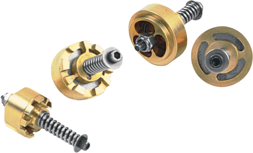 RACE TECH 0450-0040 Gold Valve Cartridge Fork Emulators for Damping Rod Forks - 22.70 mm