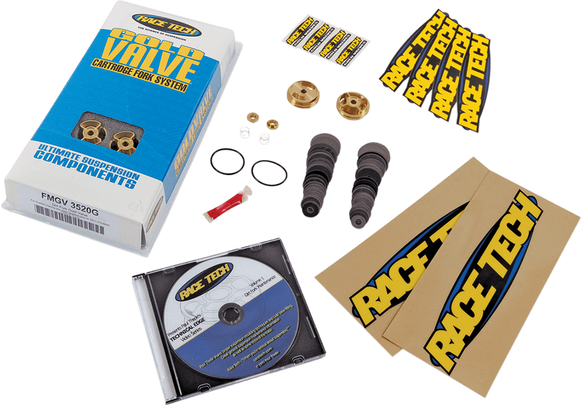 RACE TECH 0450-0041 Fork Kit - 28 mm - Gold Valve - Type 2