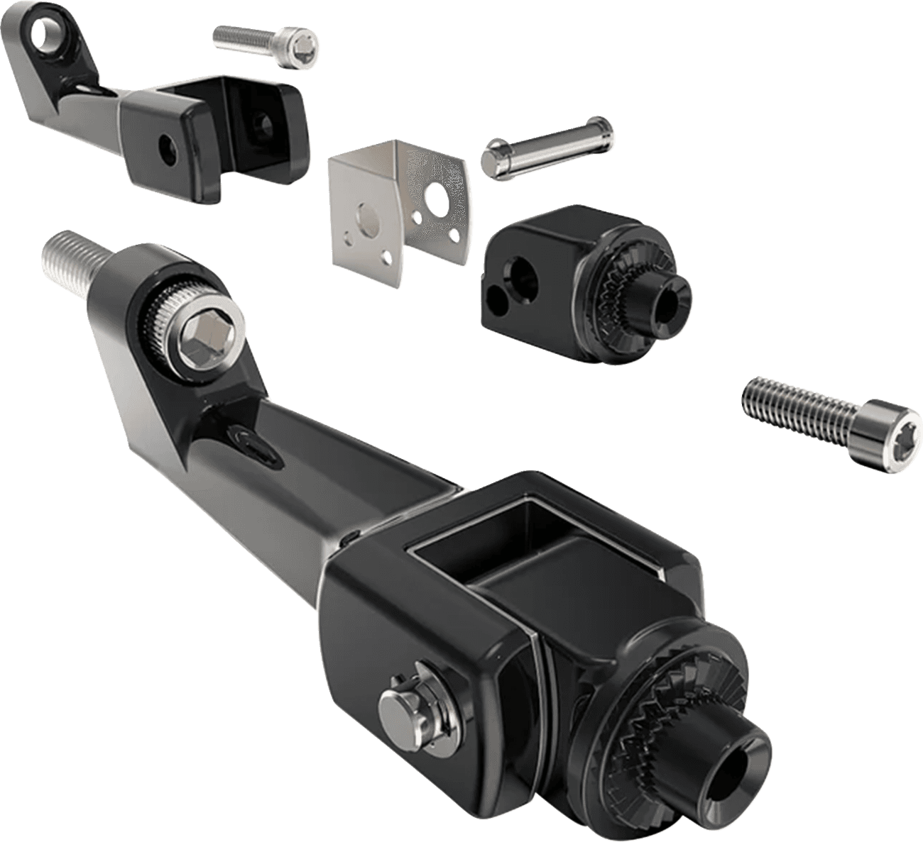 CIRO 05020615 Floorboard Mounting Brackets - Passenger - Black