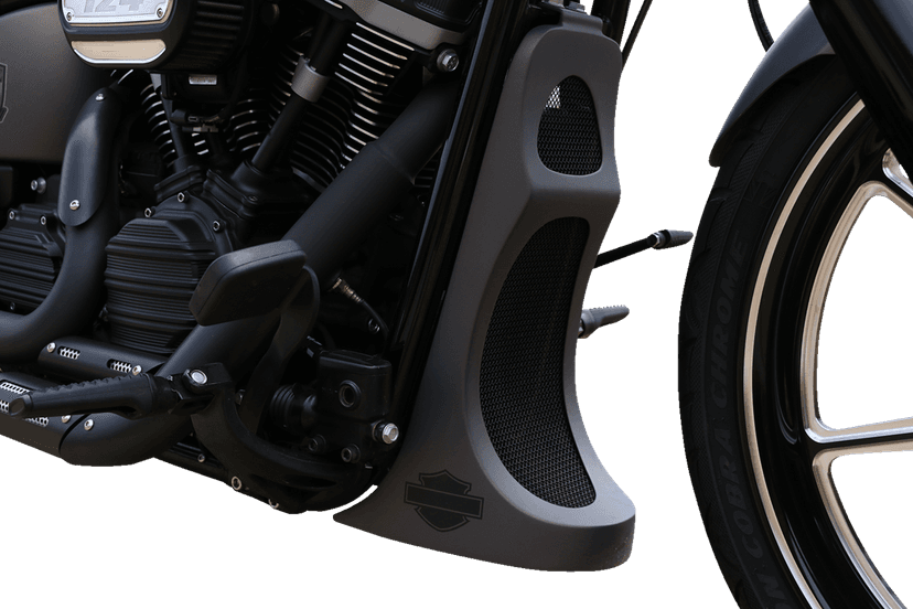 KODLIN USA 0504-0376 Chin Spoiler - Raw - HD Softail/Touring '18-'26 — image 2 of 4