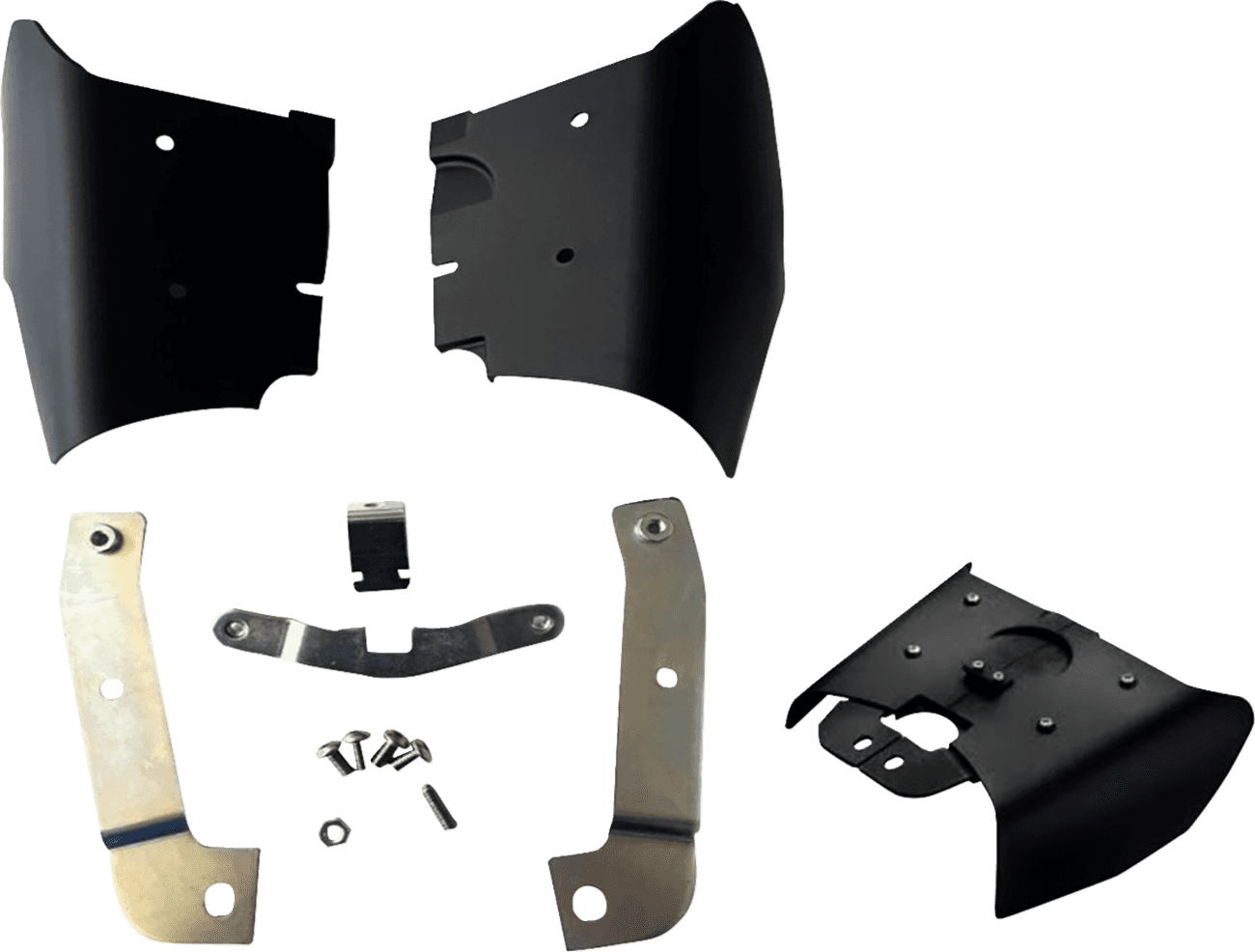 DRAG SPECIALTIES 0504-0430 Air Deflector - Frame Mounted - HD Softail