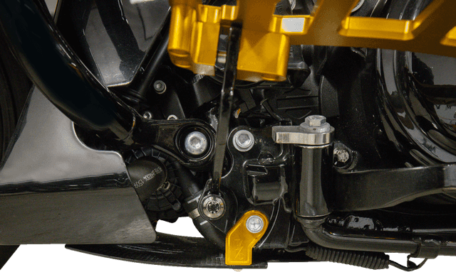 THRASHIN SUPPLY CO. 0506-2531 Skid Plate - Carbon Fiber/Gloss - With Gold Brackets - FLHX/FLTRX — image 8 of 10