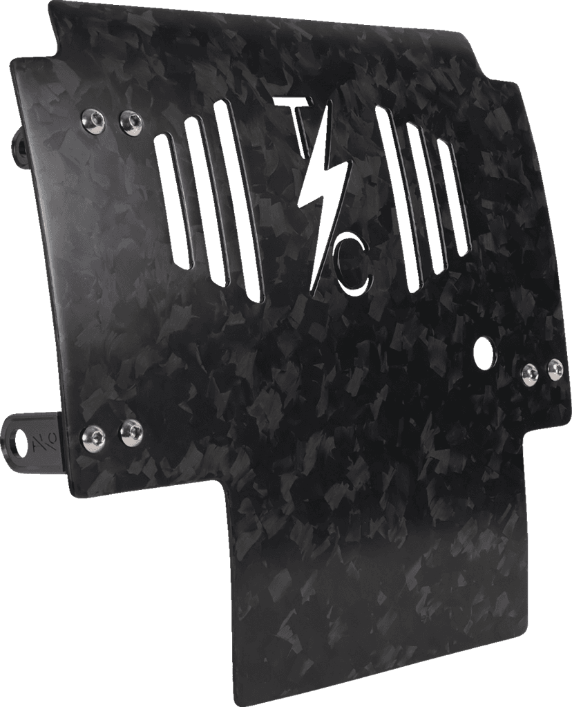 THRASHIN SUPPLY CO. 0506-2532 Skid Plate - Carbon Fiber/Forged - With Black Brackets - FLHX/FLTRX — image 5 of 9