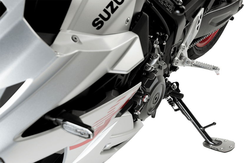 PUIG HI-TECH PARTS 0510-0746 Kickstand Pad Extension - Suzuki - GS/V-Strom