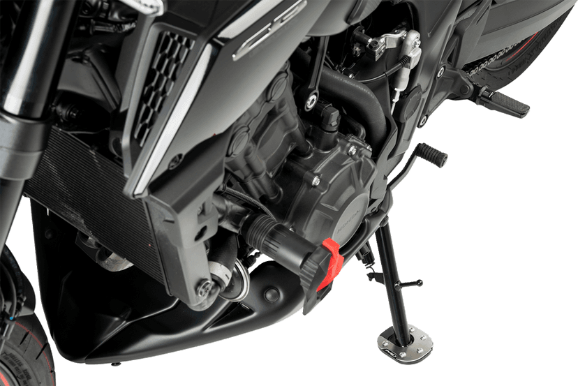 PUIG HI-TECH PARTS 0510-0750 Kickstand Pad Extension - Honda - CB/NX