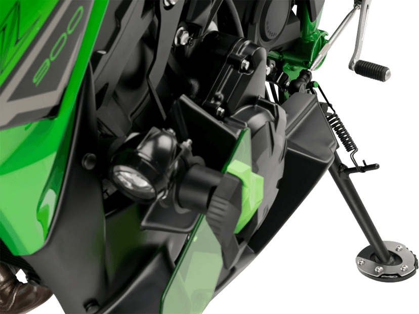 PUIG HI-TECH PARTS 0510-0754 Kickstand Pad Extension - Kawasaki - Ninja/Versys/Z
