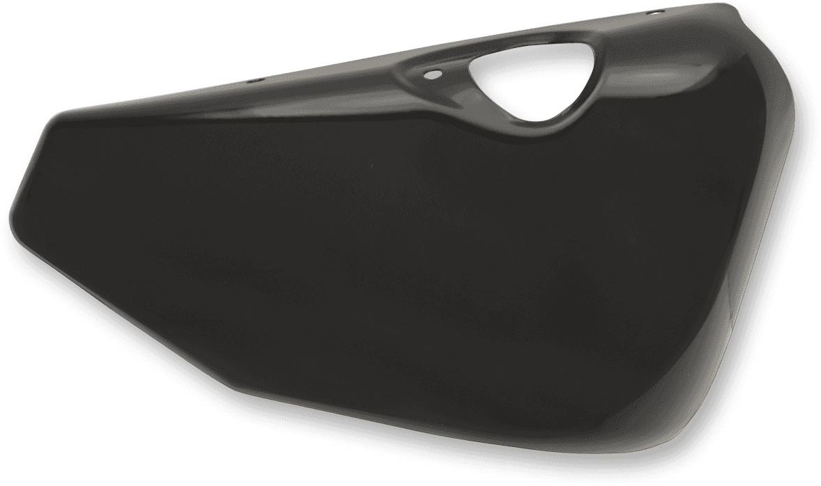 DRAG SPECIALTIES 0520-1840 Side Cover - Right - Gloss Black - HD Sportster '04-'09