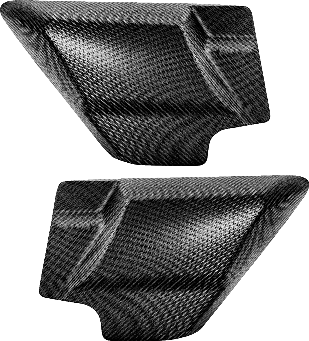 SADDLEMEN 0520-4270 Side Covers - Carbon Fiber/Matte - HD Touring '09-'24