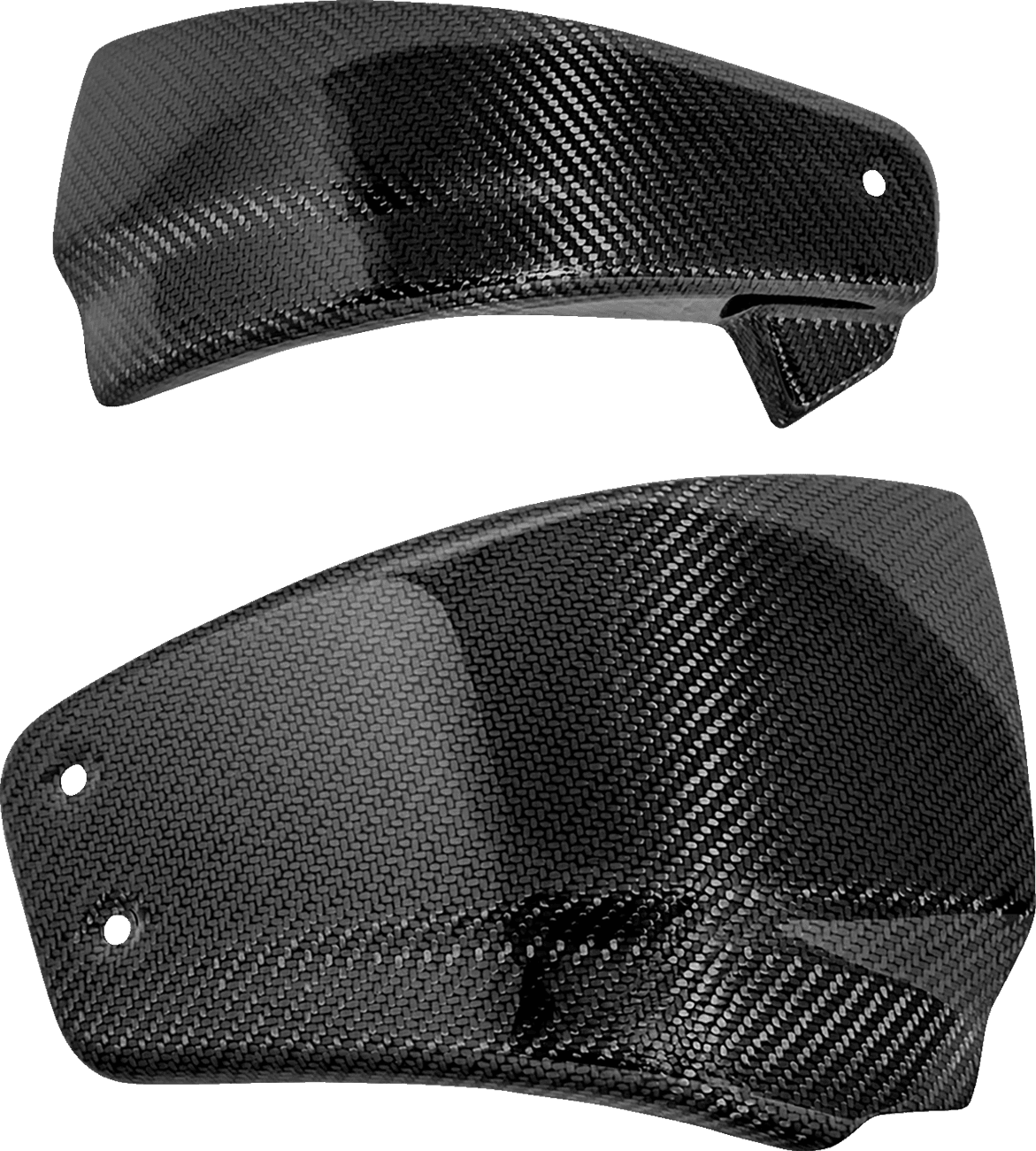 SADDLEMEN 0520-4273 Side Covers - Carbon Fiber/Gloss - HD Softail '18-'24