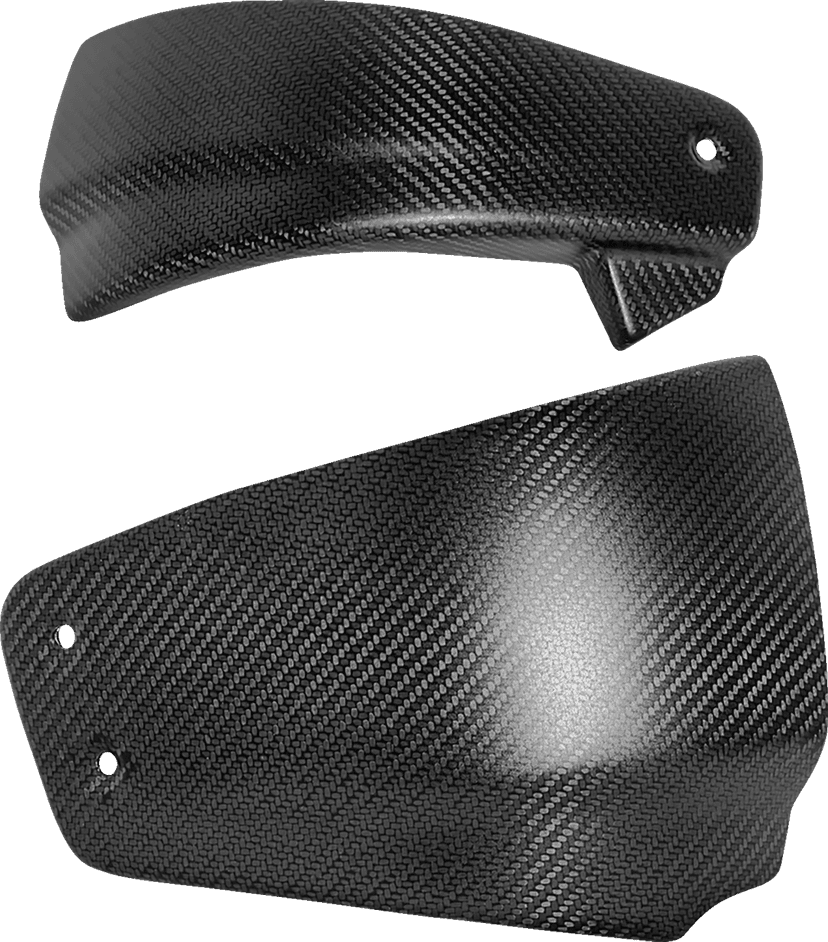 SADDLEMEN 0520-4274 Side Covers - Carbon Fiber/Matte - HD Softail '18-'24