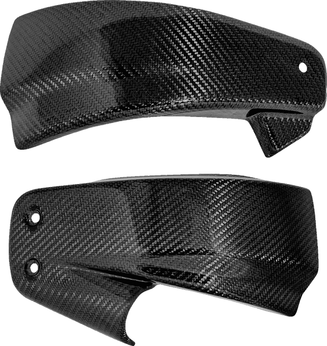 SADDLEMEN 0520-4275 Side Covers - Carbon Fiber/Gloss - HD Softail '18-'24