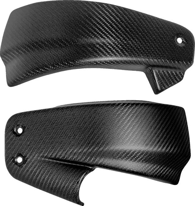SADDLEMEN 0520-4276 Side Covers - Carbon Fiber/Matte - HD Softail '18-'24