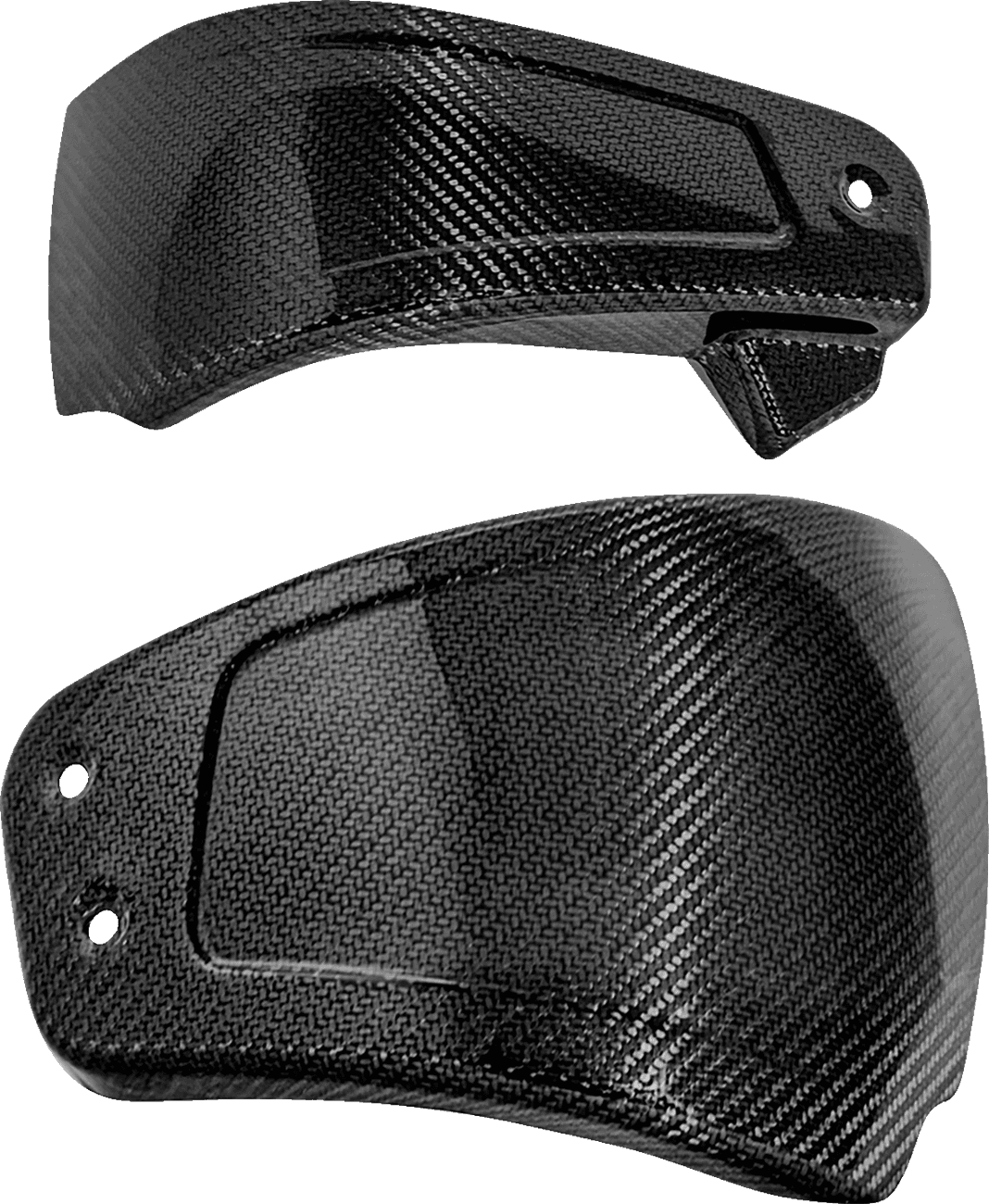 SADDLEMEN 0520-4277 Side Covers - Carbon Fiber/Gloss - HD Softail '25