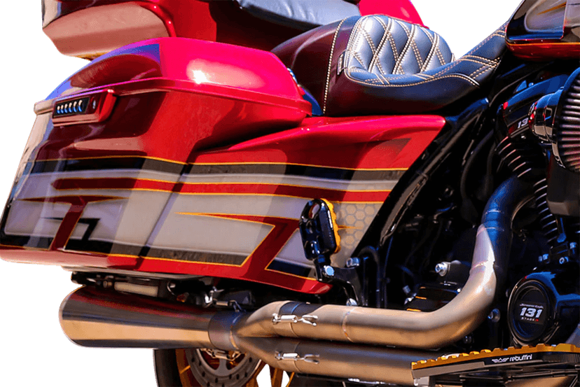 PAUL YAFFE BAGGER NATION 05204415 Swoop Side Covers - Smooth - Stock Saddlebags - HD — image 4 of 4