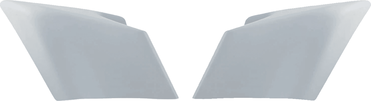 PAUL YAFFE BAGGER NATION 05204416 Swoop Side Covers - Smooth - Factory Stretched Saddlebags - HD