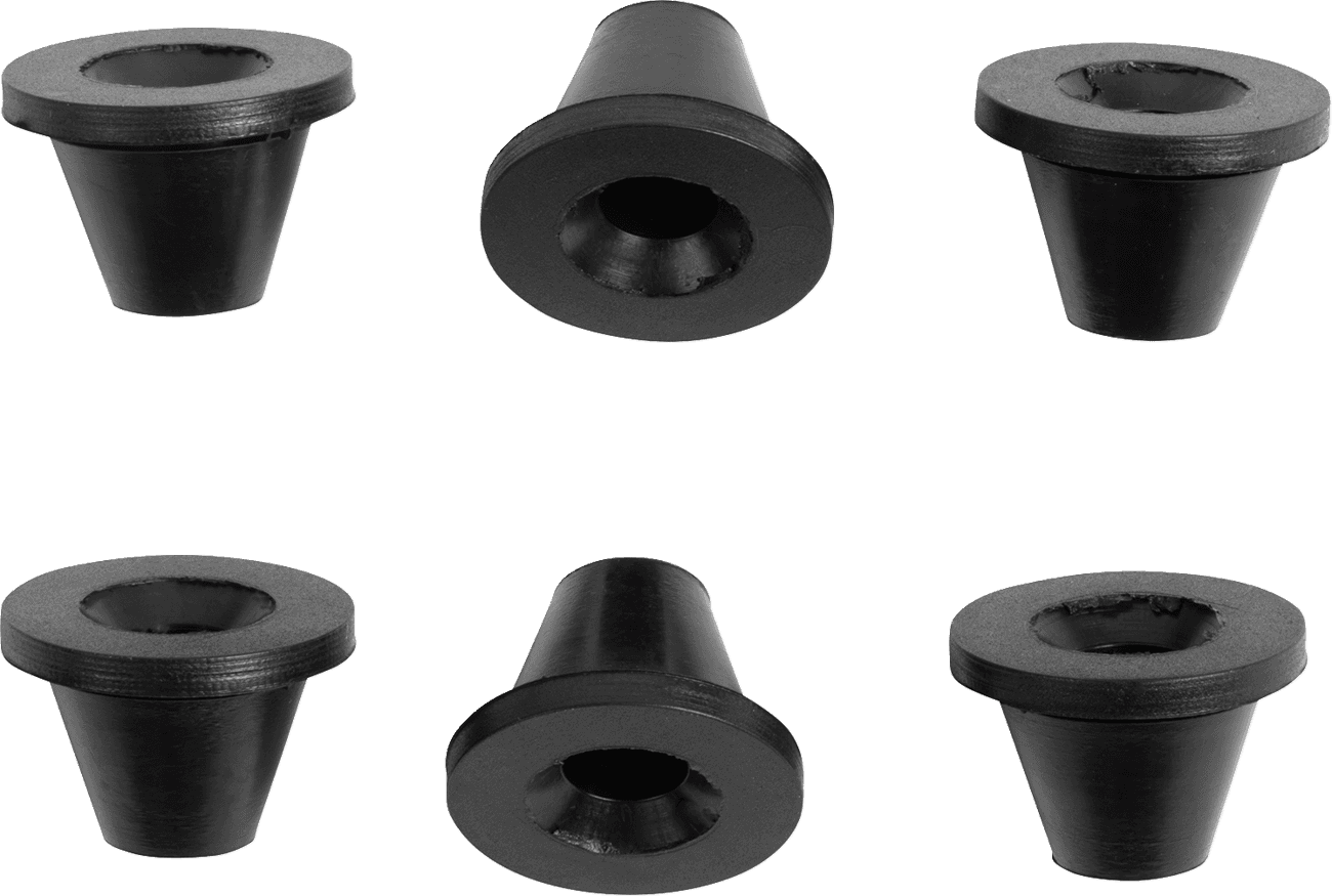 DRAG SPECIALTIES 0521-1235 Side Cover Grommets - 6 Pack