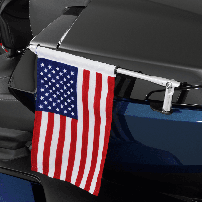 SHOW CHROME 0521-2001 Folding Flag Pole - Left - Chrome - Can-Am - Spyder — image 2 of 6