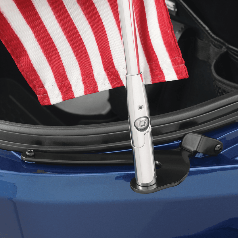 SHOW CHROME 0521-2002 Folding Flag Pole - Right - Chrome - Can-Am - Spyder — image 4 of 7