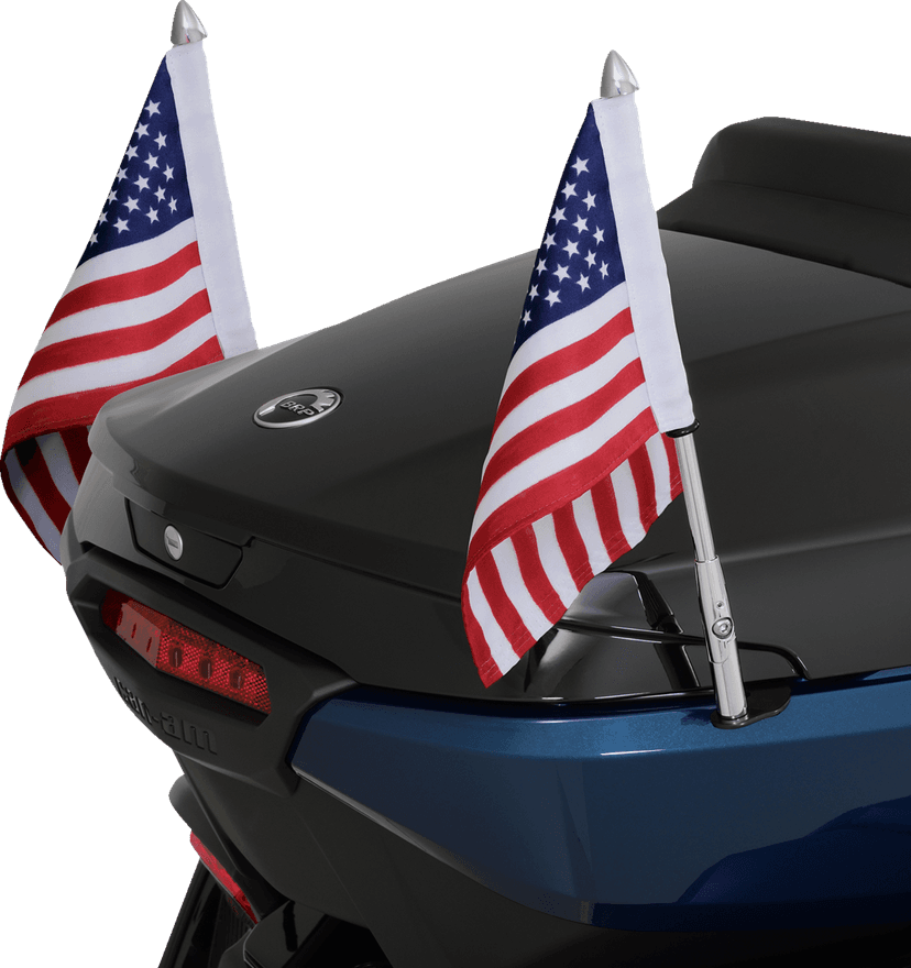SHOW CHROME 0521-2002 Folding Flag Pole - Right - Chrome - Can-Am - Spyder — image 5 of 7