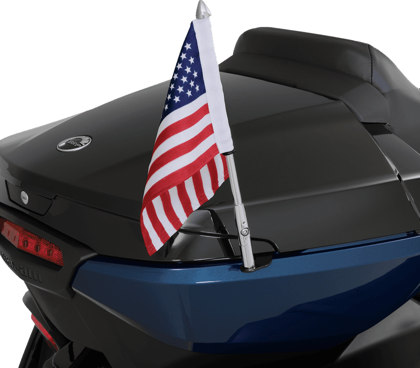 SHOW CHROME 0521-2002 Folding Flag Pole - Right - Chrome - Can-Am - Spyder — image 6 of 7