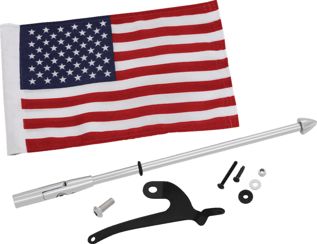 SHOW CHROME 0521-2002 Folding Flag Pole - Right - Chrome - Can-Am - Spyder — image 1 of 7