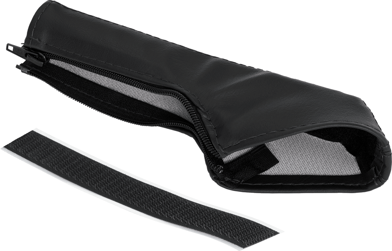 SHOW CHROME 0521-2032 Kaliber E-Brake Handle Cover - Slingshot - Black Stitch