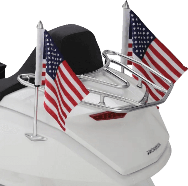 SHOW CHROME 0521-2061 Flag Pole - Chrome - GL 1800 — image 2 of 2