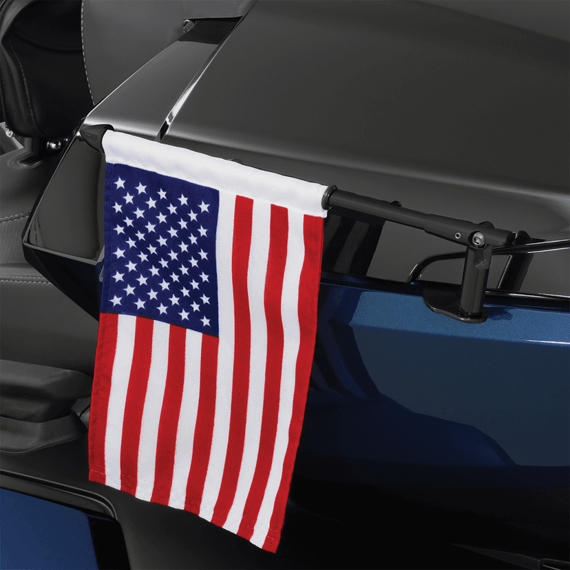 SHOW CHROME 0521-2063 Folding Flag Pole - Left - Black - Can-Am - Spyder — image 3 of 5
