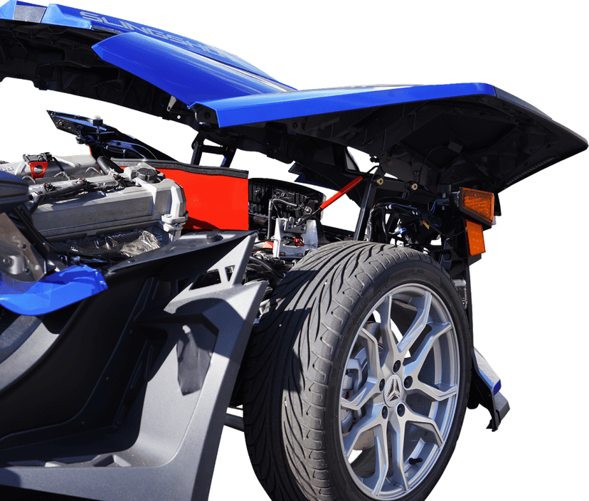 SHOW CHROME 0521-2105 Hood Rod - Adjustable - Polaris Slingshot — image 8 of 10
