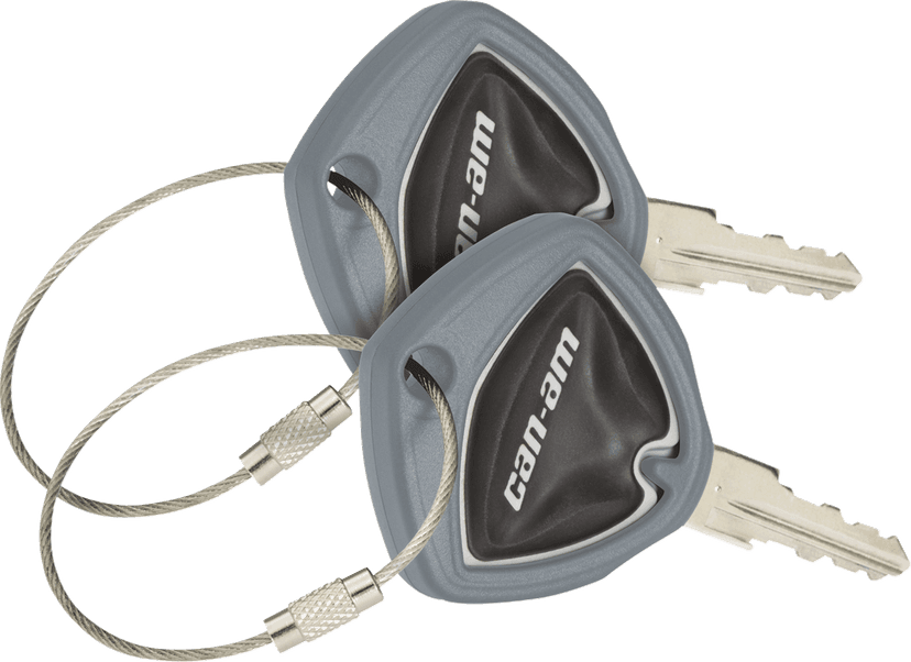 SHOW CHROME 0521-2133 Key Covers - Gray - Can-Am - Spider — image 2 of 2