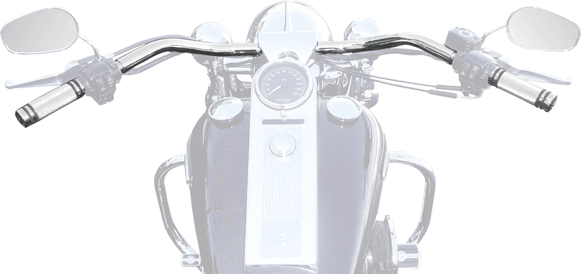 BARON 0601-0996 1-1/4" Big Johnson FL Handlebar - Chrome — image 2 of 2