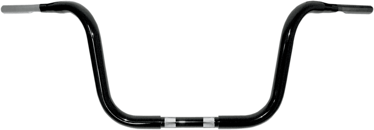 DRAG SPECIALTIES 0601-1240 1-1/4" Buffalo Touring Handlebar - 10" - TBW - Black