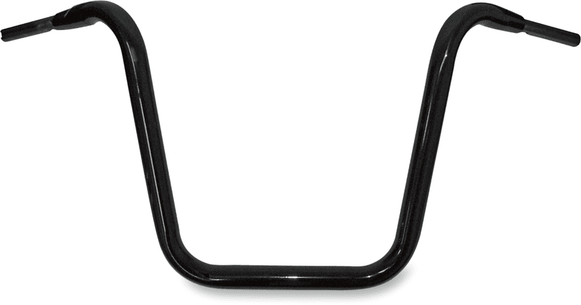 DRAG SPECIALTIES 0601-1252 1-1/2" "Big" Buffalo Ape Hanger Bar - 16" - TBW - Black